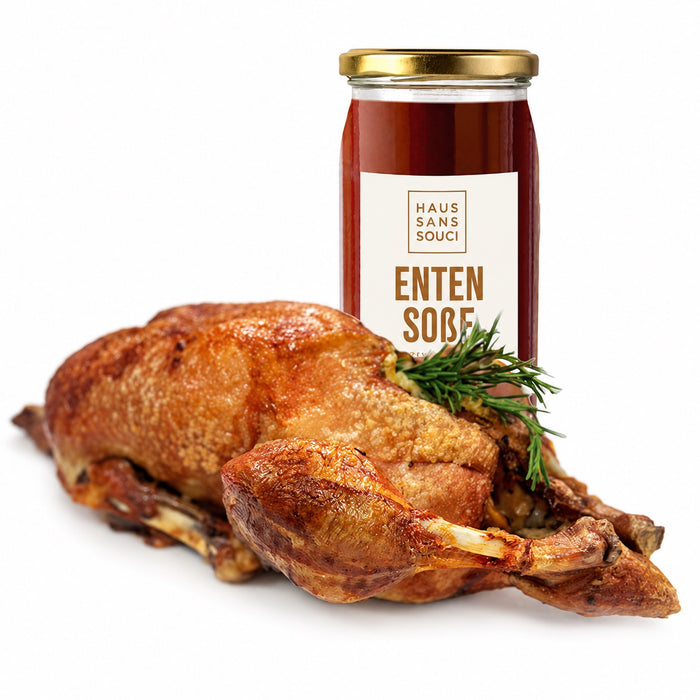 ½ Ente mit 800 ml Soße